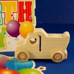 Dump Truck Party Favors - Package Of 10 Wood Toy..