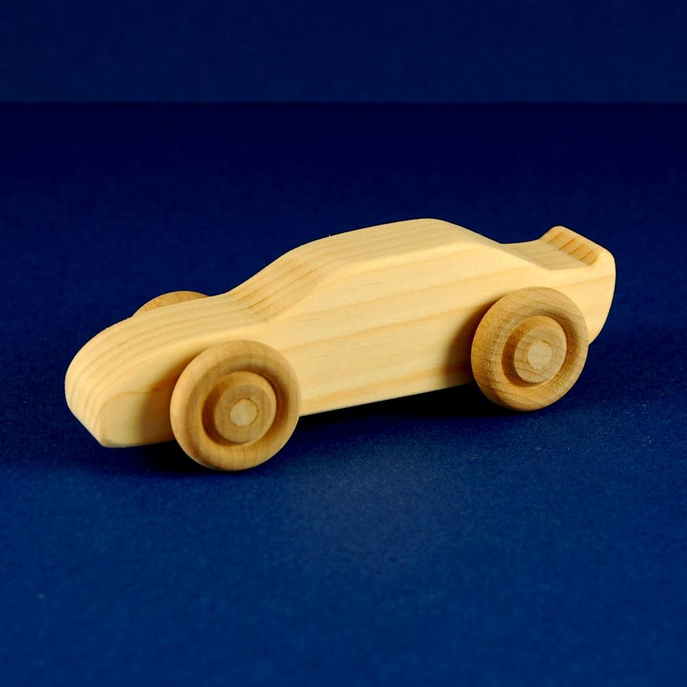 Race Car Party Favors - Package Of 10 Wood Toy Race Cars