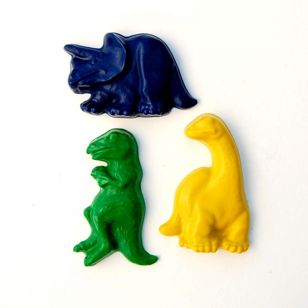Dinosaur Party Favors - Package Of 12 Dino Shaped Crayons